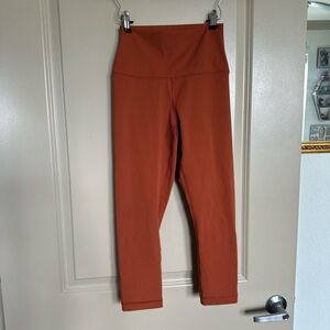 Burnt orange capri leggings
